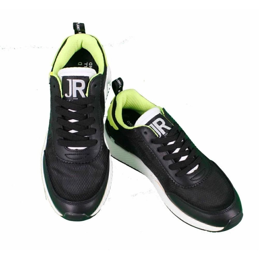 John Richmond Black & Lime Green Running Shoe Born in England NWOB Size 8
